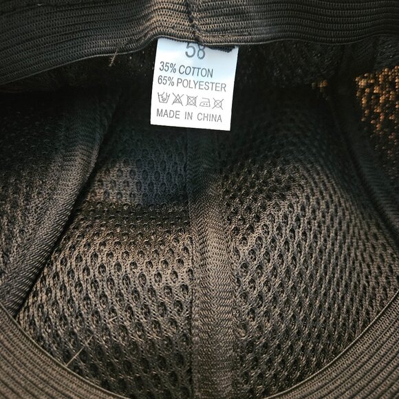 Flat Cap Ivy Driver Hat Size 58 (Medium) Unisex Black Textured - Picture 5 of 5